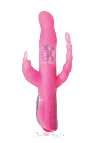 Anal Clit Vibrator - G-Spot Anal & Vaginal Clitoris Triple Pleasure Vibrator