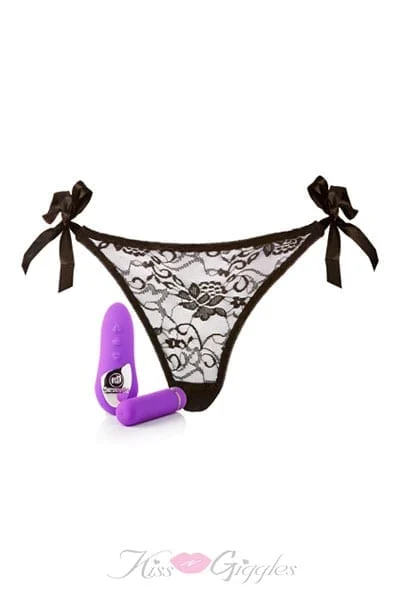 Vibrating underwear - Fantasy for her crotchless panty purple S4F01424 –